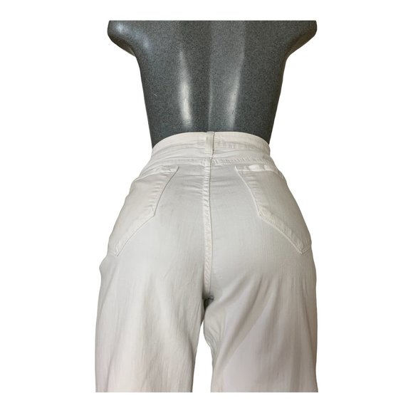 NYDJ Ankle Womens Jeans Tag 16 White Straight Cropped High-Rise W34xL27 Denim - Picture 2 of 12